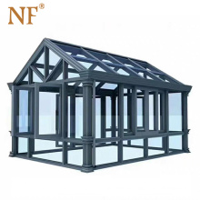 Golden supplier aluminium sunroom glass house prefab houses